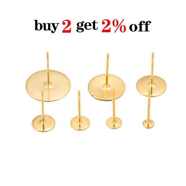 50pcs 3 4 5 6 8 mm gold stainless steel earring stud base cabochon cameo settings findings for jewelry making earpins h bbywpa, White
50pcs 3 4 5 6 8 mm gold stainless steel earring stud base cabochon cameo settings findings for jewelry making earpins h bbywpa, White
