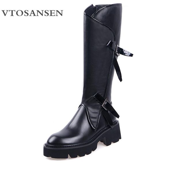 boots metal buckle long for women fashion fall thick sole white platform gothic knee zipper, Black
boots metal buckle long for women fashion fall thick sole white platform gothic knee zipper, Black