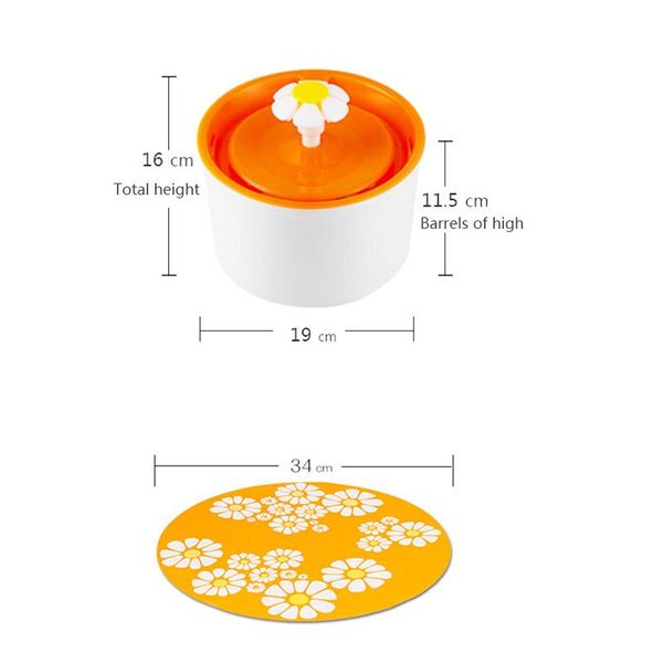 1.6l matic cat feeding watering supplies pet fountain electric drinking water for cat dispenser bowl 3 color flower jllyyx
1.6l matic cat feeding watering supplies pet fountain electric drinking water for cat dispenser bowl 3 color flower jllyyx