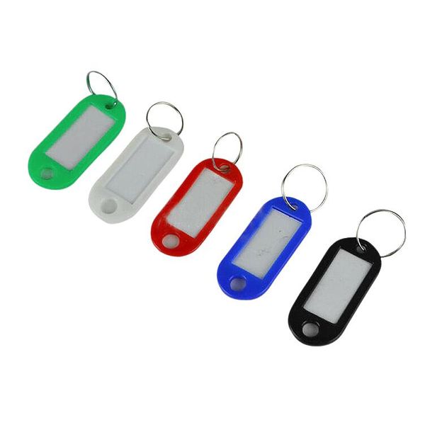 50 in 1 assorted color plastic key id label name card tags keychains keyrings, Silver
50 in 1 assorted color plastic key id label name card tags keychains keyrings, Silver