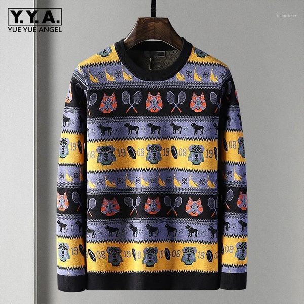 2020 autumn new mens kawaii cartoon pullover sweater colors mixed knitwear man long sleeve o neck jacquard knitted sweaters1, White;black
2020 autumn new mens kawaii cartoon pullover sweater colors mixed knitwear man long sleeve o neck jacquard knitted sweaters1, White;black