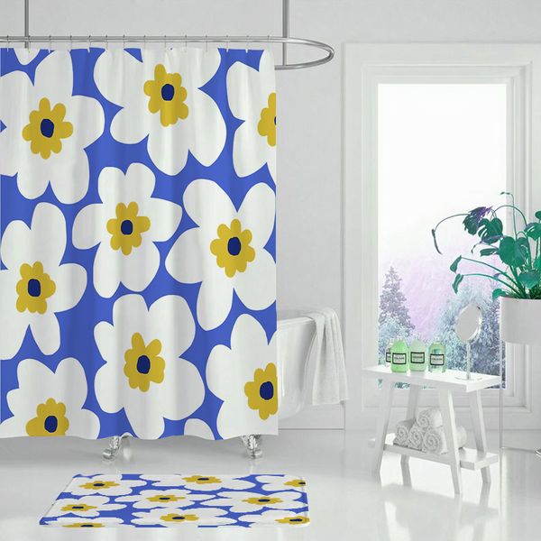 anti-mold polyester fabric shower curtain plant flower printing bathroom shower curtain with hook screen home decoration
anti-mold polyester fabric shower curtain plant flower printing bathroom shower curtain with hook screen home decoration
