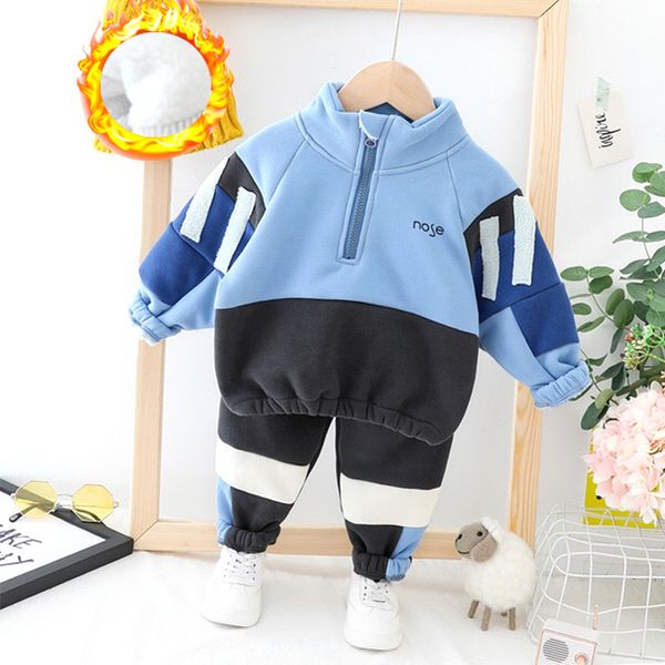 children's suit autumn and plush 1-2-3 year old boy's handsome two piece winter clothes new 1, White
children's suit autumn and plush 1-2-3 year old boy's handsome two piece winter clothes new 1, White