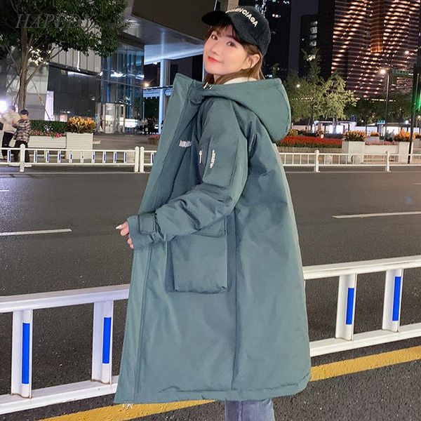 women's down & parkas hapedy winter jackets 2021 x-long coat female hooded korea style thick solid plus size big pocket loose, Black
women's down & parkas hapedy winter jackets 2021 x-long coat female hooded korea style thick solid plus size big pocket loose, Black
