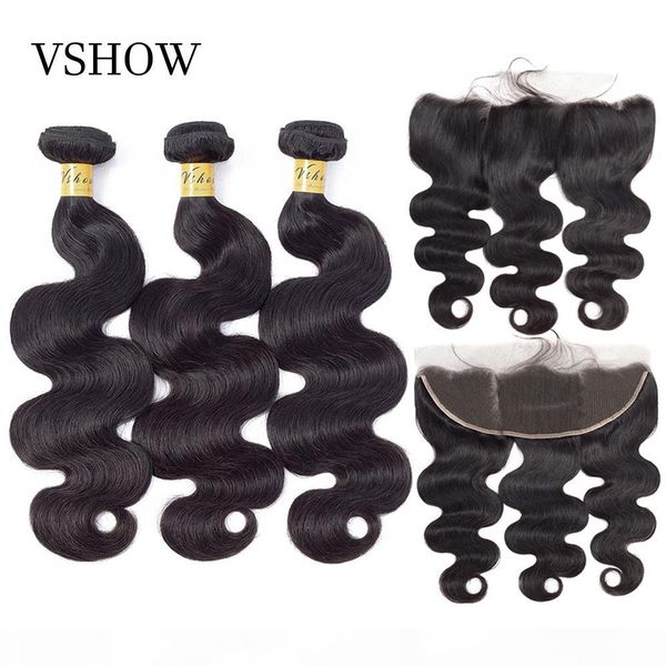 vshow brazilian body wave bundles with closure 13x4 10-26 inch remy human hair 3 4 bundles sew in with lace frontal, Black
vshow brazilian body wave bundles with closure 13x4 10-26 inch remy human hair 3 4 bundles sew in with lace frontal, Black