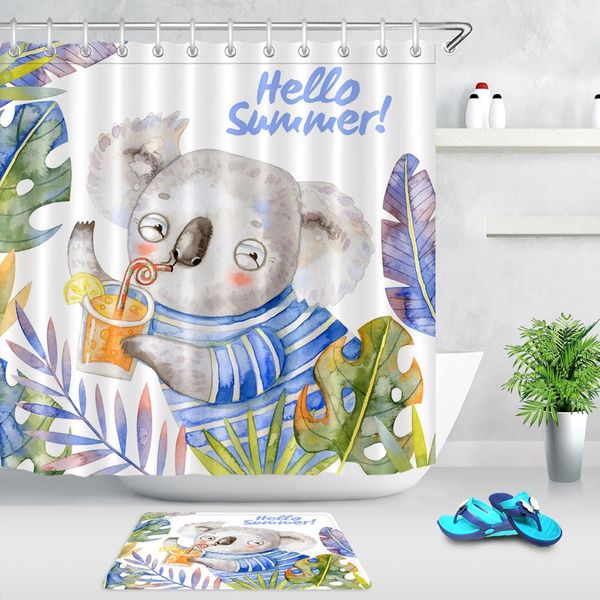 funny koalas shower curtain watercolor leaves summer cartoon animals waterproof polyester fabric bathroom decor bath curtains
funny koalas shower curtain watercolor leaves summer cartoon animals waterproof polyester fabric bathroom decor bath curtains