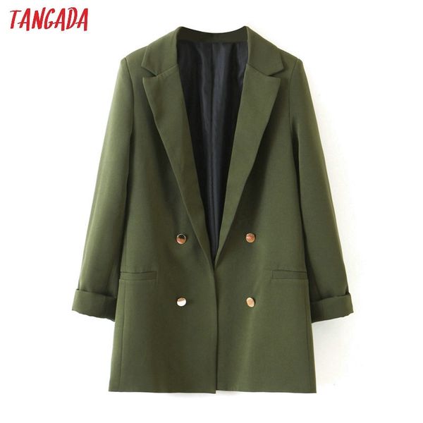 tangada fashion amygreen blazer for female three quarter sleeve notched collar suit blazer elegant ladies work sl436 y200107, White;black
tangada fashion amygreen blazer for female three quarter sleeve notched collar suit blazer elegant ladies work sl436 y200107, White;black