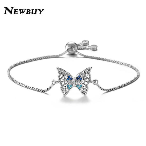 newbuy copper + cubic zirconia butterfly charm bracelet femme silver color women bracelet party jewelry valentine's day gift, Golden;silver
newbuy copper + cubic zirconia butterfly charm bracelet femme silver color women bracelet party jewelry valentine's day gift, Golden;silver