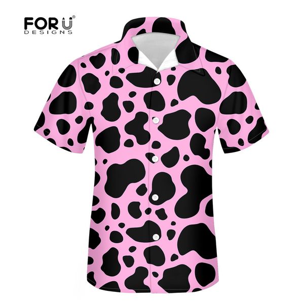 forudesigns beach black and pink cow print fashion summer short sleeve shirt for men teen boys holiday casual hawaiian c1212, White;black
forudesigns beach black and pink cow print fashion summer short sleeve shirt for men teen boys holiday casual hawaiian c1212, White;black