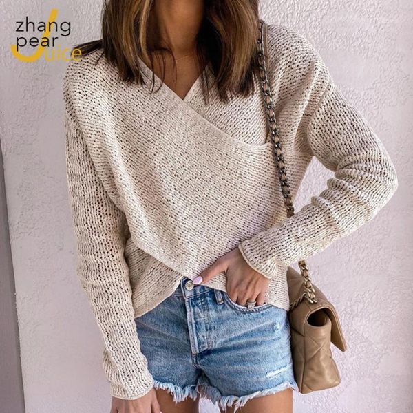 women sweater v-neck bandage sweaters knitted pullovers long sleeve sweater for women solid fashion jumper streetwear1, White;black
women sweater v-neck bandage sweaters knitted pullovers long sleeve sweater for women solid fashion jumper streetwear1, White;black