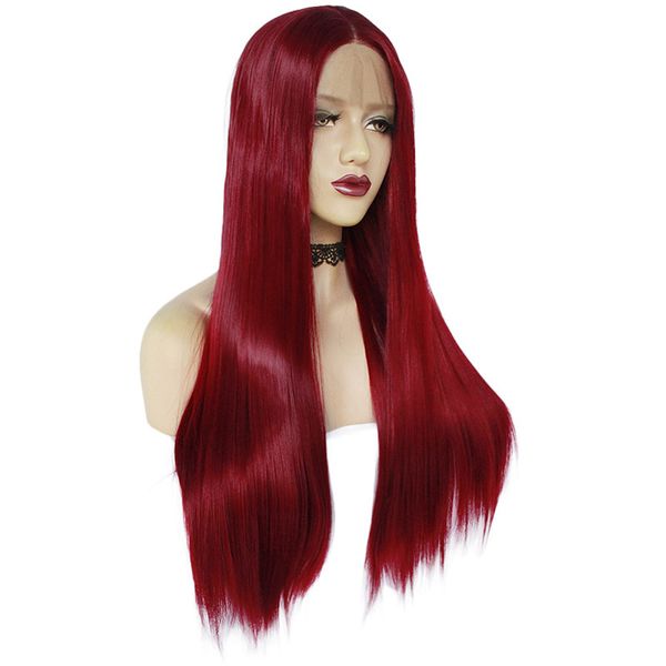 new selling wig women in europe and the united states before lace wig hair with burgundy long straight hair, Black
new selling wig women in europe and the united states before lace wig hair with burgundy long straight hair, Black