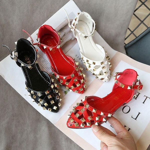 sandals rivet for girls pointed toe flat pu leather dress shoes hollow-out princess sandalias size21-35 baby kids dance shoes1, Black;red
sandals rivet for girls pointed toe flat pu leather dress shoes hollow-out princess sandalias size21-35 baby kids dance shoes1, Black;red