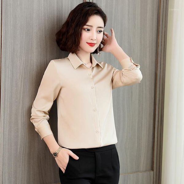 women 100% silk shirts office lady solid pure silk clothes long sleeve soft blouse1, White
women 100% silk shirts office lady solid pure silk clothes long sleeve soft blouse1, White