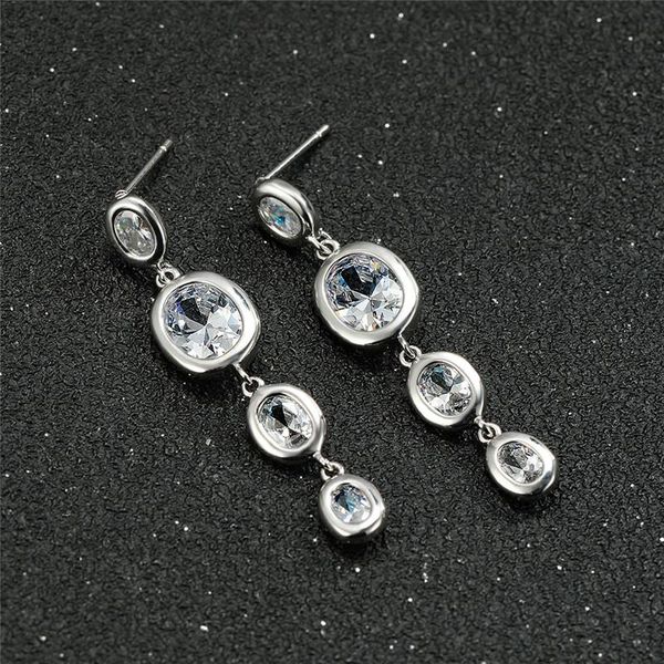 dangle & chandelier luxury female white zircon drop earrings rose gold silver color simple geometric long wedding for women
dangle & chandelier luxury female white zircon drop earrings rose gold silver color simple geometric long wedding for women