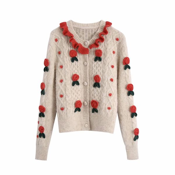 puwd casual woman beige knitted-mesh weaves spring fashion soft ladies shredded sweaters sweet girls knits, White;black