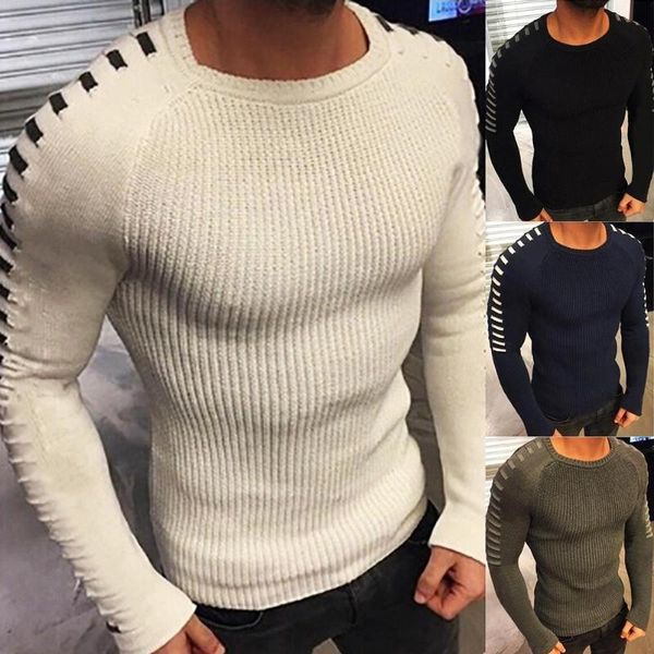 men's sweaters simple men autumn winter solid color long sleeve warm knitted pullover sweater knitwear 2021, White;black
men's sweaters simple men autumn winter solid color long sleeve warm knitted pullover sweater knitwear 2021, White;black
