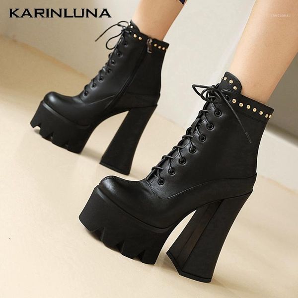 boots high heels fashion brand design woman shoes hoof round toe cross-tied rivet platform boots1, Black
boots high heels fashion brand design woman shoes hoof round toe cross-tied rivet platform boots1, Black
