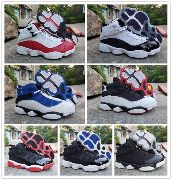 new 6 rings bred black ice men basketball shoes classic alternate white blue chameleon for mens sneakers sports shoes size 8-13, White;red 
new 6 rings bred black ice men basketball shoes classic alternate white blue chameleon for mens sneakers sports shoes size 8-13, White;red