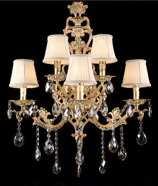 wall lamp el large led fixtures retro crystal sconce villa 5-arm gold parlor fabric shade mirror light arandela
wall lamp el large led fixtures retro crystal sconce villa 5-arm gold parlor fabric shade mirror light arandela