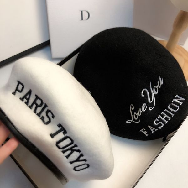 luxury hat star xu weizhou same beret autumn winter woolen embroidery artist fashion casual octagonal hat trend, Black;white
luxury hat star xu weizhou same beret autumn winter woolen embroidery artist fashion casual octagonal hat trend, Black;white