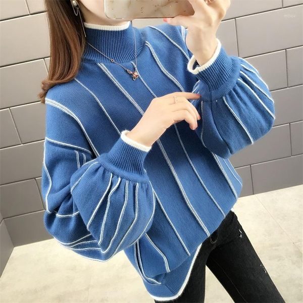 no.6, row 4, middle room) new winter half high collar color clip knitted lantern sleeve women's pullover sweater 541, White;black
no.6, row 4, middle room) new winter half high collar color clip knitted lantern sleeve women's pullover sweater 541, White;black