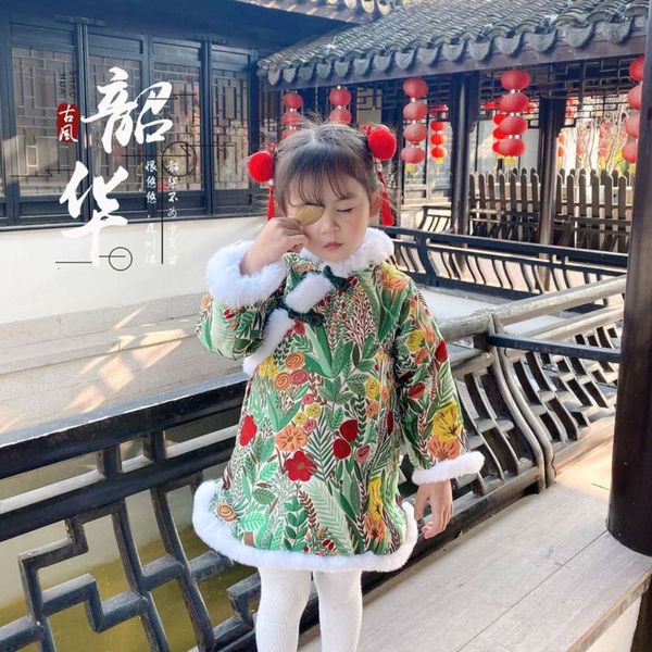 qipao skirt winter 2020 girls' children's hanfu chine sle drs plush new year's wear, Red;yellow
qipao skirt winter 2020 girls' children's hanfu chine sle drs plush new year's wear, Red;yellow