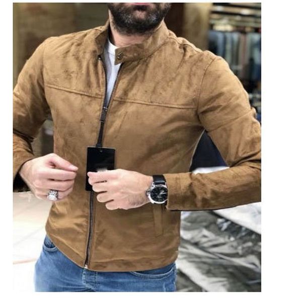 spring, autumn and winter men's slim zipper windproof and warm outdoor sports deerskin velvet jacket, Black;brown
spring, autumn and winter men's slim zipper windproof and warm outdoor sports deerskin velvet jacket, Black;brown