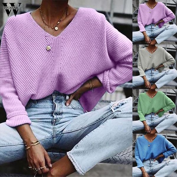 autumn v neck sweater knitted fashion womens sweaters 2021 winter for women pullover jumper pull femme hiver truien dames, White;black
autumn v neck sweater knitted fashion womens sweaters 2021 winter for women pullover jumper pull femme hiver truien dames, White;black