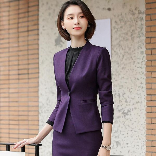 two piece dress ladies office work wear formal women business suits with skirt and jackets coat female summer fall professional blazers eleg, White
two piece dress ladies office work wear formal women business suits with skirt and jackets coat female summer fall professional blazers eleg, White