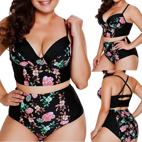 2019 summer high cut bikinis women women plus size swimwear bandage padded swimsuit female beachwear swimming suits 4xl 5xl t200708, White;black
2019 summer high cut bikinis women women plus size swimwear bandage padded swimsuit female beachwear swimming suits 4xl 5xl t200708, White;black