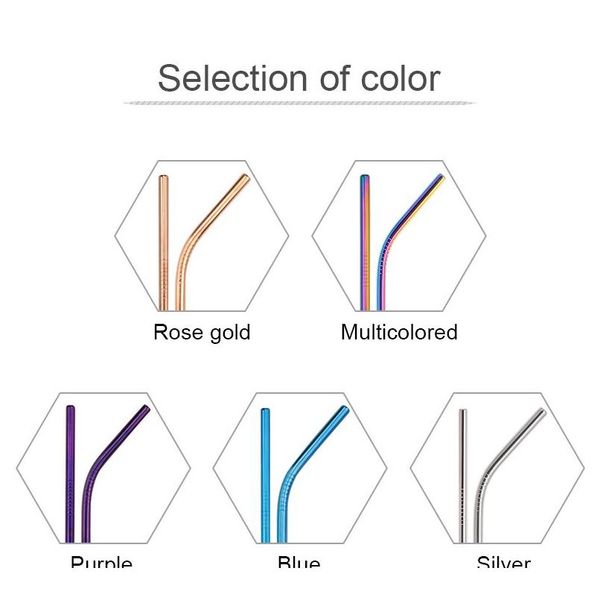 100 pcs environmentally friendly 304 stainless steel straws 6mm*215mm straight curved straws party bar a jllcke
100 pcs environmentally friendly 304 stainless steel straws 6mm*215mm straight curved straws party bar a jllcke
