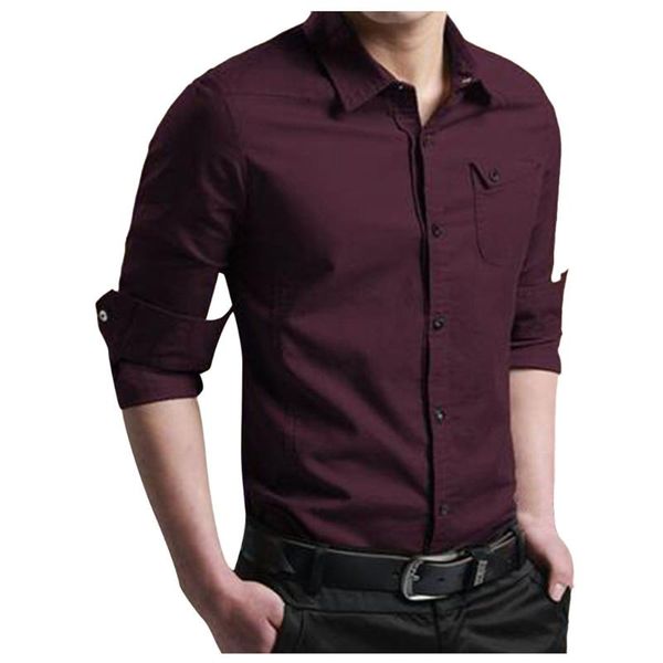 men fashion casual long sleeved solid shirt slim fit male social business dress shirt brand men clothing soft comfortable 5.17, White;black
men fashion casual long sleeved solid shirt slim fit male social business dress shirt brand men clothing soft comfortable 5.17, White;black