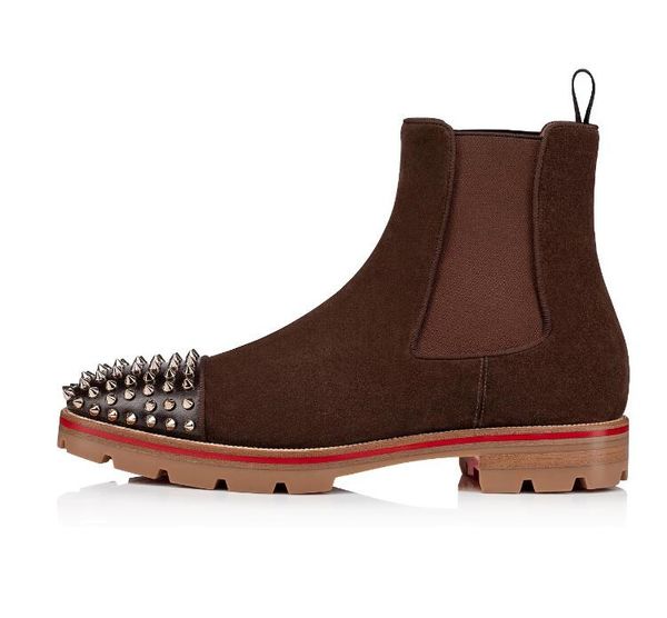 luxury winter red bottoms sneaker men boot spikes suede leather red sole men shoes super perfect melon motorcycle ankle boot for men, Black
luxury winter red bottoms sneaker men boot spikes suede leather red sole men shoes super perfect melon motorcycle ankle boot for men, Black