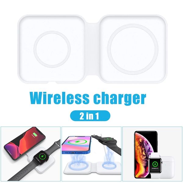 fast wireless charge for iphone 12 pro magsafe charger 2 in 1 folding magnetic dual-charge wireless charger for apple iwatch 6 or airpods
fast wireless charge for iphone 12 pro magsafe charger 2 in 1 folding magnetic dual-charge wireless charger for apple iwatch 6 or airpods