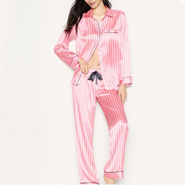 2021 satin pajamas for women summer long, striped pyjamas silk ladies pjs night wear loungewear home dropshipping suit nchw, Black;red
2021 satin pajamas for women summer long, striped pyjamas silk ladies pjs night wear loungewear home dropshipping suit nchw, Black;red