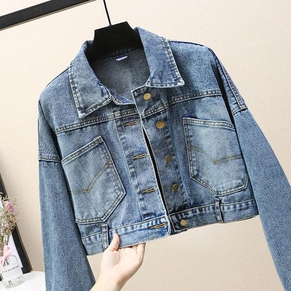 women's jackets bomber jean jacket women autumn denim short coat long sleeve turn-down collar streetwear coats ladies big pockets cropp, Black;brown
women's jackets bomber jean jacket women autumn denim short coat long sleeve turn-down collar streetwear coats ladies big pockets cropp, Black;brown