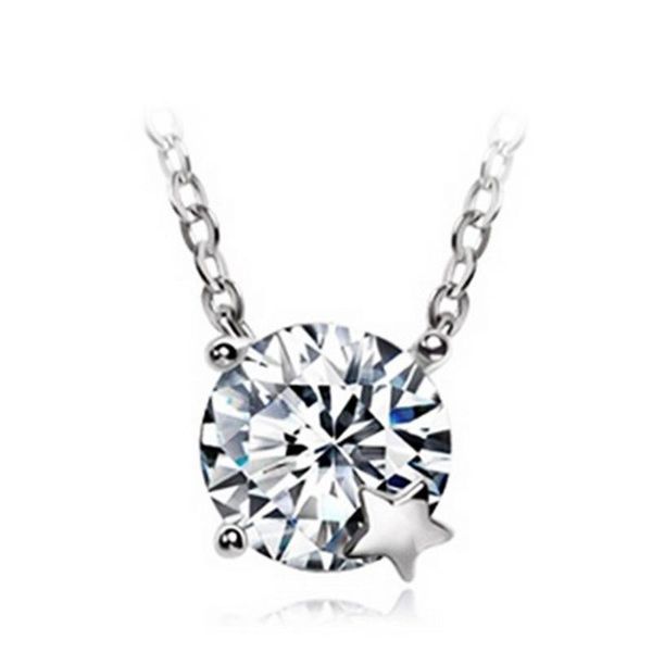 chains 100% 925 sterling silver fashion shiny crystal star ladies`pendant necklace jewelry women short anti allergy
chains 100% 925 sterling silver fashion shiny crystal star ladies`pendant necklace jewelry women short anti allergy