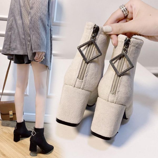 shoes pointy boot back zip luxury designer zipper boots-women winter footwear pointe high heel rubber fashion ladies 2020 ankle, Black
shoes pointy boot back zip luxury designer zipper boots-women winter footwear pointe high heel rubber fashion ladies 2020 ankle, Black