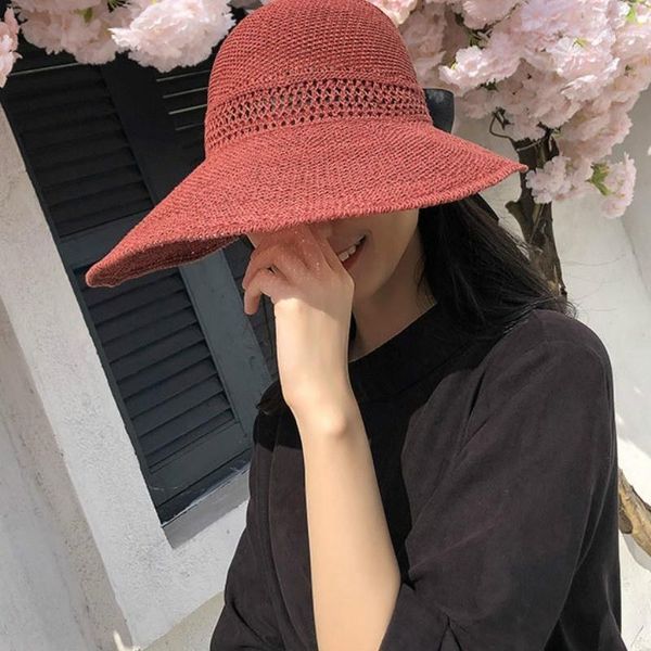 wide brim hats knitted empty hat female summer sunscreen bow big straw outdoor sun1, Blue;gray
wide brim hats knitted empty hat female summer sunscreen bow big straw outdoor sun1, Blue;gray