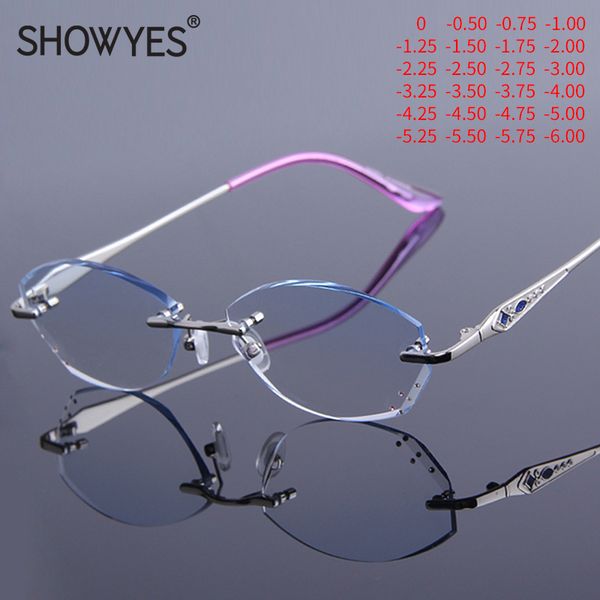 myopia women rimless eyeglasses anti blue light glasses computer prescription diamond cut rhinestone frameless diopter eyewear
myopia women rimless eyeglasses anti blue light glasses computer prescription diamond cut rhinestone frameless diopter eyewear