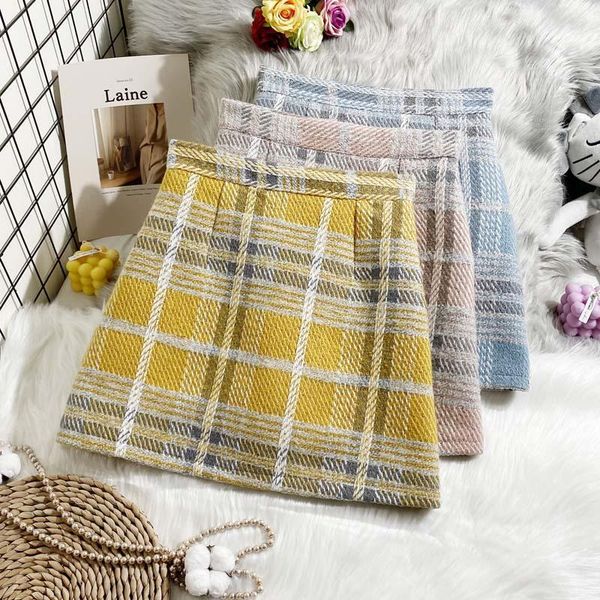 skirts woolen plaid a-line skirt women high-waist autumn slim fashion casual vintage designer joker gentlewoman bottoms, Black
skirts woolen plaid a-line skirt women high-waist autumn slim fashion casual vintage designer joker gentlewoman bottoms, Black
