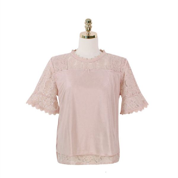 2021 new sweet knit women's shirts solid the-neck lace sharp crochet hollow out half sleeve female blouse spring 50el, White
2021 new sweet knit women's shirts solid the-neck lace sharp crochet hollow out half sleeve female blouse spring 50el, White