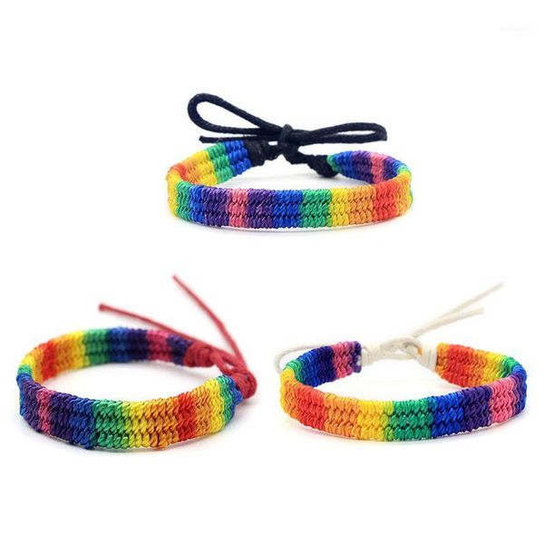 charm bracelets 10pc rainbow love pride bracelet handmade braided friendship string gay & lesbian adjustable size lover jewelry1, Golden;silver
charm bracelets 10pc rainbow love pride bracelet handmade braided friendship string gay & lesbian adjustable size lover jewelry1, Golden;silver