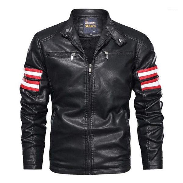 men 2019 winter casual motor spliced fleece leather jacket vantage autumn pilot biker vintage warm leather jacket coat men #1, Black
men 2019 winter casual motor spliced fleece leather jacket vantage autumn pilot biker vintage warm leather jacket coat men #1, Black
