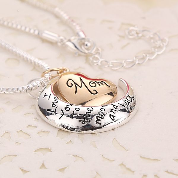 love beauty2019 heart jewelry i you to the moon and back mom pendant necklace mother day gift wholesale fas, Silver
love beauty2019 heart jewelry i you to the moon and back mom pendant necklace mother day gift wholesale fas, Silver