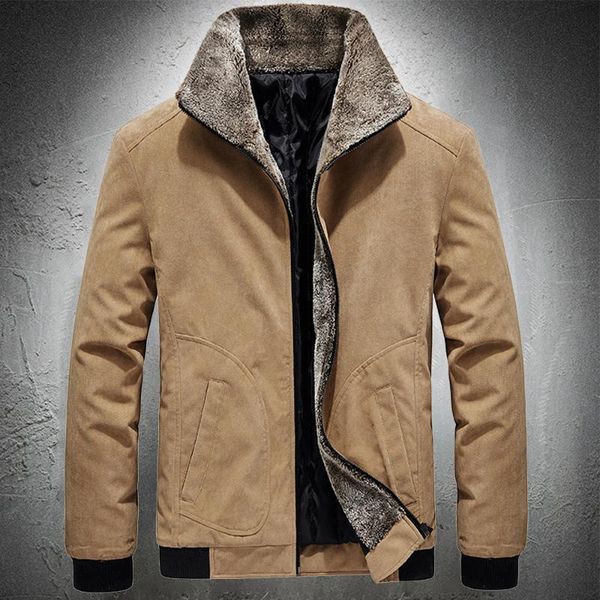 men autumn winter corduroy jacket cotton padded corduroy coat casual jacket street fashion coat men, Black
men autumn winter corduroy jacket cotton padded corduroy coat casual jacket street fashion coat men, Black