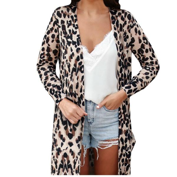 women leopard casacas para mujer long sleeve pullover blouse open front jacket coat long outerwear leopard pocket coat 3*3, Black;brown
women leopard casacas para mujer long sleeve pullover blouse open front jacket coat long outerwear leopard pocket coat 3*3, Black;brown