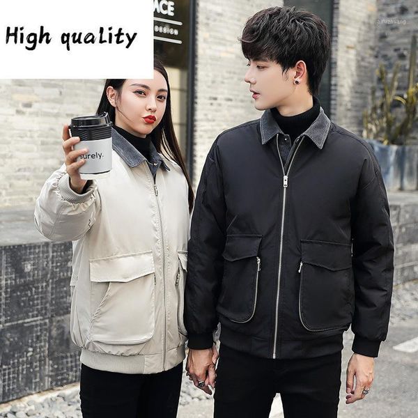 japanese clothes zipper leisure holiday two coat couple cotton-padded jacket lapel zipper qiu dong is male1, Black
japanese clothes zipper leisure holiday two coat couple cotton-padded jacket lapel zipper qiu dong is male1, Black