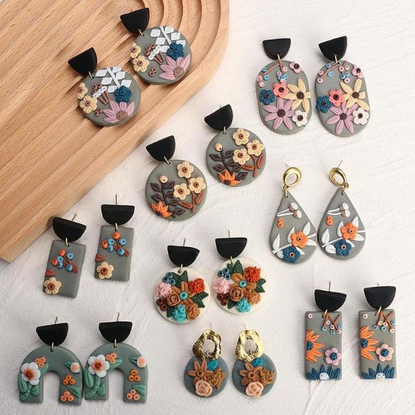 dangle & chandelier aensoa unique design flower polymer clay earrings for women 2021 statement geometric drop fashion jewelry, Silver
dangle & chandelier aensoa unique design flower polymer clay earrings for women 2021 statement geometric drop fashion jewelry, Silver