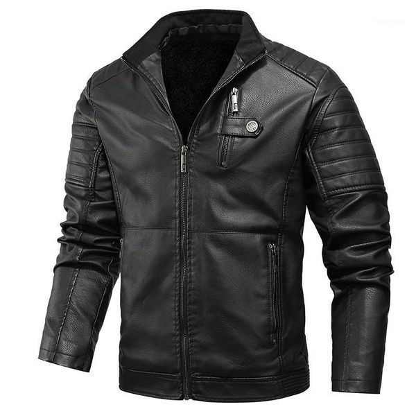 winter men's leather jackets fashion leather coats men windbreaker fleece outerwear pu jackets male brand clothing 20201, Black
winter men's leather jackets fashion leather coats men windbreaker fleece outerwear pu jackets male brand clothing 20201, Black